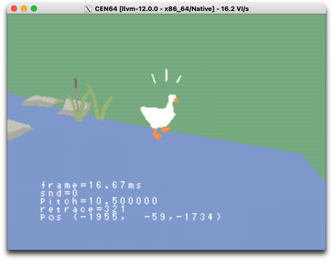 Goose64 running in cen64